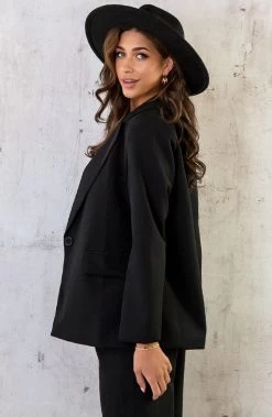 Oversized Dames Pak Zwart -Kleding Promotie Winkel Oversized Dames Pak Zwart 6 586x900 1