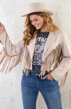 Stonewash T-shirt Vintage Star 17 Stonewash T-shirt Vintage Star -Kleding Promotie Winkel Oversized Fringe Jacket Beige 4 586x900 1
