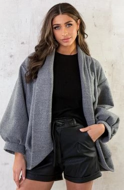 Oversized Jacket Grijs