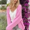 Oversized Knitted Vest Candy Pink -Kleding Promotie Winkel Oversized Knitted Vest Candy Pink 5 586x900 3