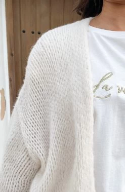 Oversized Knitted Vest Ecru 19 Oversized Knitted Vest Ecru -Kleding Promotie Winkel Oversized Knitted Vest Ecru 1 586x900 1