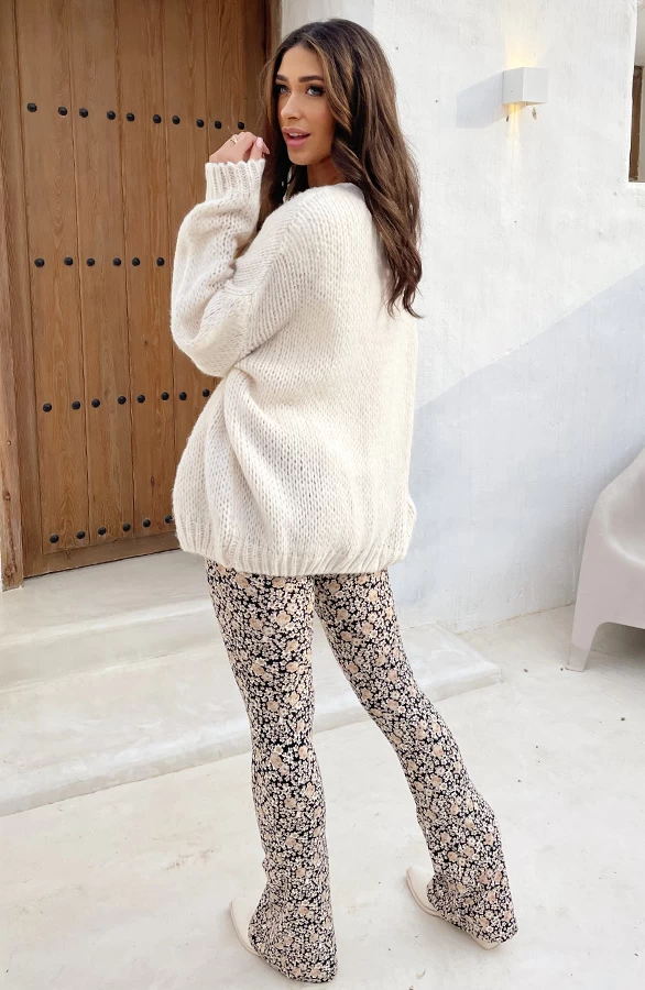 Oversized Knitted Vest Ecru 7 Oversized Knitted Vest Ecru - Afbeelding 5