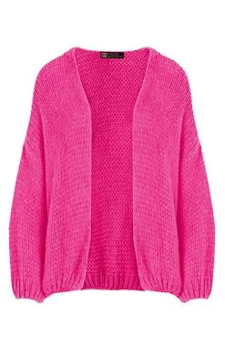 Oversized Knitted Vest Fuchsia -Kleding Promotie Winkel Oversized Knitted Vest Fuchsia 586x900 2