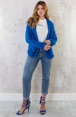 Oversized Knitted Vest Kobalt -Kleding Promotie Winkel Oversized Knitted Vest Kobalt 1 586x900 1