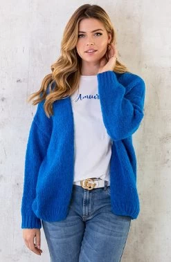 Musthave Deal Knitted Vesten -Kleding Promotie Winkel Oversized Knitted Vest Kobalt 2 586x900 2