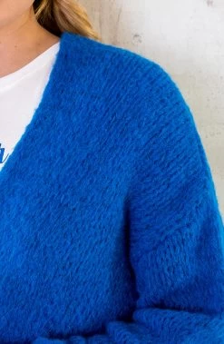 Oversized Knitted Vest Kobalt -Kleding Promotie Winkel Oversized Knitted Vest Kobalt 586x900 1