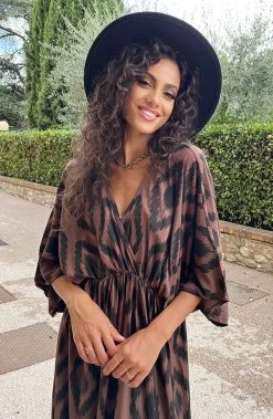 Oversized Print Jurk Choco -Kleding Promotie Winkel Oversized Print Jurk Choco 7 586x900 1