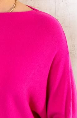 Oversized Soft Trui Fuchsia 12 Oversized Soft Trui Fuchsia -Kleding Promotie Winkel Oversized Soft Trui Fuchsia 3 586x900 1