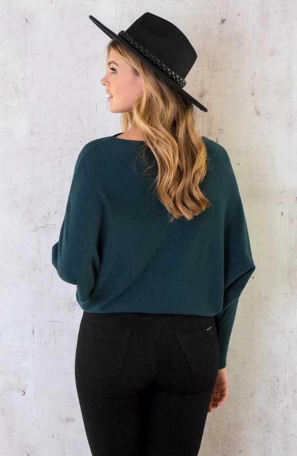 Oversized Soft Trui Smaragdgroen 12 Oversized Soft Trui Smaragdgroen - Afbeelding 10