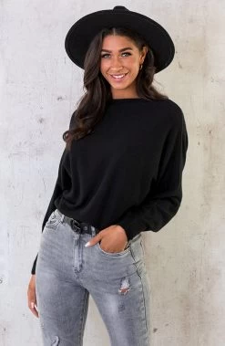 Oversized Soft Trui Zwart -Kleding Promotie Winkel Oversized Soft Trui Zwart 4 586x900 1