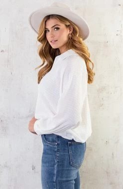 Oversized Venice Blouse Ecru -Kleding Promotie Winkel Oversized Venice Blouse Ecru 6 586x900 1