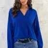 Oversized Venice Blouse Royal Blue -Kleding Promotie Winkel Oversized Venice Blouse Royal Blue 4 586x900 2