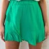 Overslag Skort Bright Green