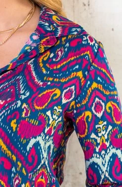 Paisley Blouse Multicolor -Kleding Promotie Winkel Paisley Blouse Multicolor 2 586x900 1