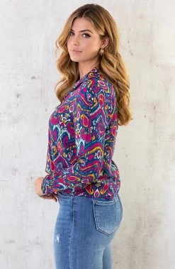 Paisley Blouse Multicolor -Kleding Promotie Winkel Paisley Blouse Multicolor 5 586x900 1