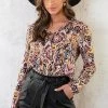 Print Blouse Paisley