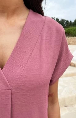 Palermo Pocket Jurk Dust Roze -Kleding Promotie Winkel Palermo Pocket Jurk Dust Roze 5 586x900 2