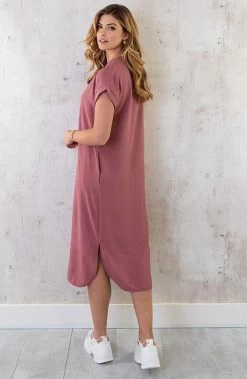 Palermo Pocket Jurk Dust Roze -Kleding Promotie Winkel Palermo Pocket Jurk Dust Roze 5 586x900 3