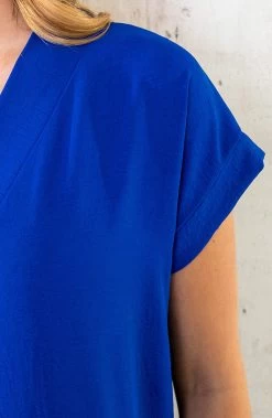 Palermo Pocket Jurk Kobalt -Kleding Promotie Winkel Palermo Pocket Jurk Kobalt 586x900 1