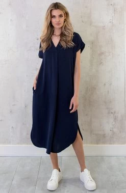 Musthave Deal Palermo Pocket Jurken -Kleding Promotie Winkel Palermo Pocket Jurk Marine 2 586x900 1