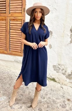 Palermo Pocket Jurk Marine 13 Palermo Pocket Jurk Marine -Kleding Promotie Winkel Palermo Pocket Jurk Marine 3 586x900 1