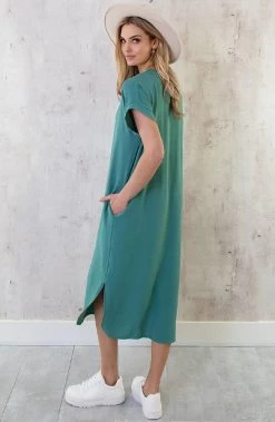 Palermo Pocket Jurk Mint -Kleding Promotie Winkel Palermo Pocket Jurk Mint 3 586x900 1