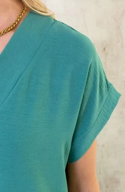 Palermo Pocket Jurk Mint -Kleding Promotie Winkel Palermo Pocket Jurk Mint 586x900 1