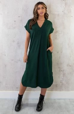 Musthave Deal Palermo Pocket Jurken -Kleding Promotie Winkel Palermo Pocket Jurk Smaragd 1 586x900 1