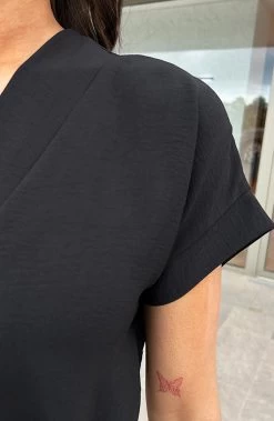 Palermo Pocket Jurk Zwart -Kleding Promotie Winkel Palermo Pocket Jurk Zwart 1 586x900 1