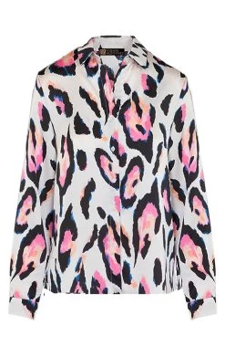 Panterprint Blouse Ecru Roze -Kleding Promotie Winkel Panterprint Blouse Ecru Roze 6 586x900 1