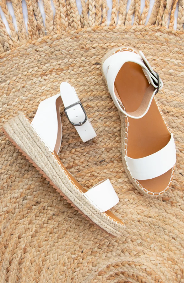 Plateau Sandalen Dames Wit 3 Plateau Sandalen Dames Wit