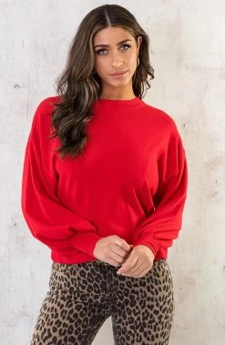 Musthave Deal Pofmouwen Truien 15 Musthave Deal Pofmouwen Truien -Kleding Promotie Winkel Pofmouwen Trui Rood 5 586x900 2