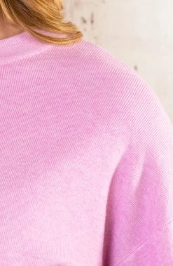 Pofmouwen Trui Roze -Kleding Promotie Winkel Pofmouwen Trui Roze 1 586x900 1