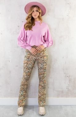 Pofmouwen Trui Roze -Kleding Promotie Winkel Pofmouwen Trui Roze 2 586x900 1