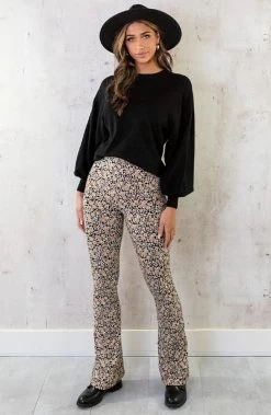 Pofmouwen Trui Zwart -Kleding Promotie Winkel Pofmouwen Trui Zwart 2 586x900 1