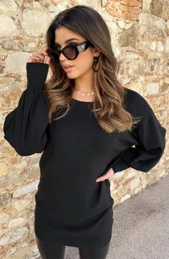 Pofmouwen Tuniek Zwart 16 Pofmouwen Tuniek Zwart -Kleding Promotie Winkel Pofmouwen Tuniek Zwart 3 586x900 1