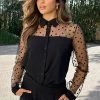 Polkadot Lady Blouse Black 2.0 -Kleding Promotie Winkel Polkadot Blouse Zwart 2 586x900 1