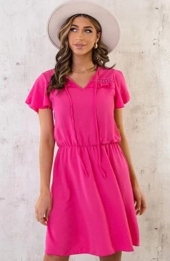 Puglia Dress Fuchsia -Kleding Promotie Winkel Puglia Dress Fuchsia 2 586x900 2