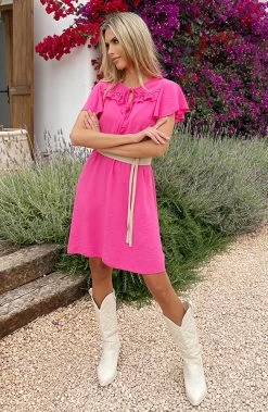 Puglia Dress Fuchsia -Kleding Promotie Winkel Puglia Dress Fuchsia 4 586x900 1