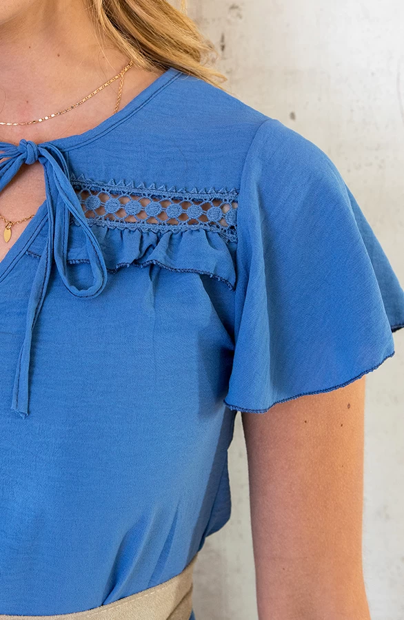 Puglia Dress Jeansblauw 9 Puglia Dress Jeansblauw - Afbeelding 7