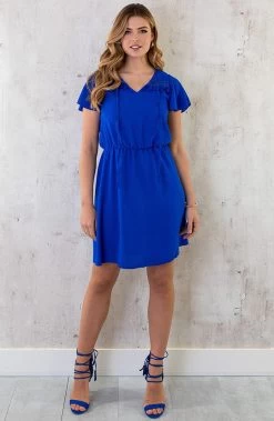 Puglia Dress Kobalt -Kleding Promotie Winkel Puglia Dress Kobaltblauw 1 586x900 1