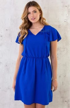 Puglia Dress Kobalt -Kleding Promotie Winkel Puglia Dress Kobaltblauw 2 586x900 1