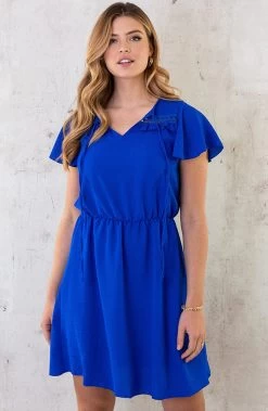 Musthave Deal Puglia Dress -Kleding Promotie Winkel Puglia Dress Kobaltblauw 3 586x900 1