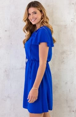 Puglia Dress Kobalt -Kleding Promotie Winkel Puglia Dress Kobaltblauw 5 586x900 1