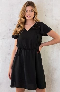 Musthave Deal Puglia Dress -Kleding Promotie Winkel Puglia Dress Zwart 2 586x900 1