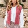 Quilted Gilet Katoen Dust Roze -Kleding Promotie Winkel Quilted Gilet Katoen Dust Roze 3 586x900 1