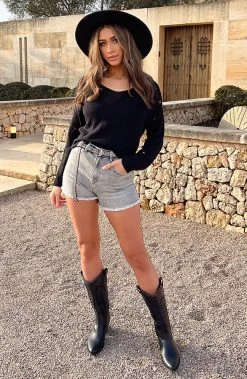 Raw Damaged Trui Zwart -Kleding Promotie Winkel Raw Damaged Trui Zwart 2 586x900 1