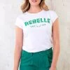 Rebelle Top Wit Bright Green -Kleding Promotie Winkel Rebelle Top Wit Bright Green 4 586x900 1