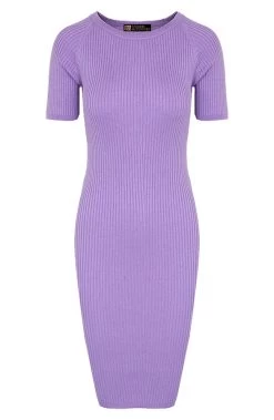 Ribstof Midi Jurk Lila 13 Ribstof Midi Jurk Lila -Kleding Promotie Winkel Ribstof Midi Jurk Lila 586x900 1