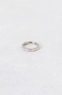 Ring Steentjes All Over Zilver